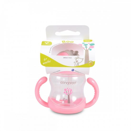 Εκπαιδευτικό Ποτηράκι με Λαβές 280ml C0582 Training Cup Boo Pink 3800146263416 6m+ - Cangaroo