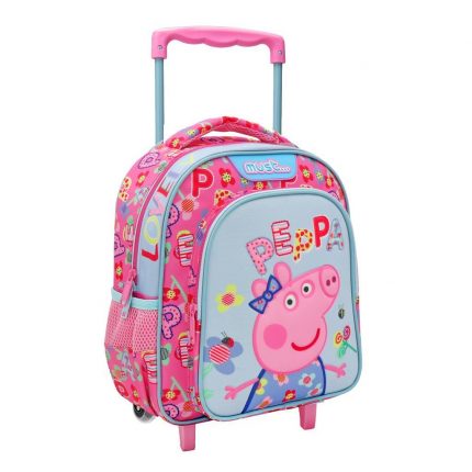Σχολική Τσάντα Τρόλεϊ Νηπίου Peppa Pig Lovely 2 Θήκες Must (27x10x31εκ) 5205698588549