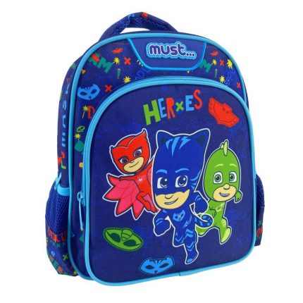 Σχολική Τσάντα Πλάτης Νηπίου PJ Masks Heroes Must 2 Θήκες (27x10x31εκ) 5205698584091