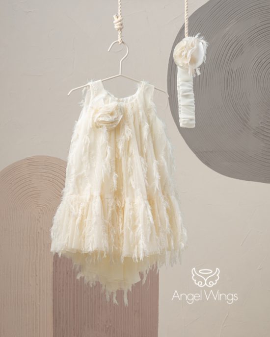 Βαπτιστικό Φορεματάκι για Κορίτσι Delfin, 146 Angel Wings