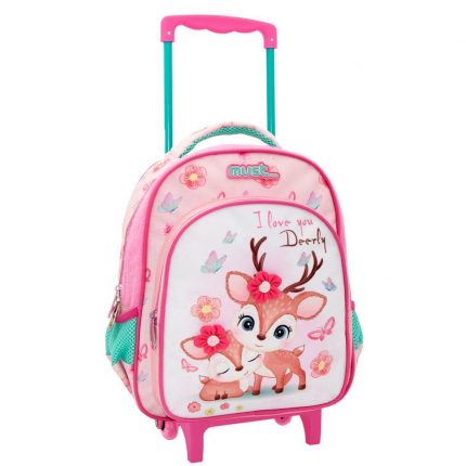 Σχολική Τσάντα Τρόλεϊ Νηπίου I Love Deerly 2 Θήκες Must (27x10x31εκ) 5205698599439