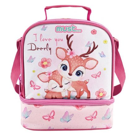 Τσαντάκι Φαγητού Ισοθερμικό Yummy I Love You Deerly Must (24x12x20εκ) 5205698605123