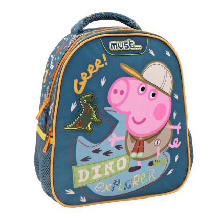 Σχολική Τσάντα Πλάτης Νηπίου George Pig Dino Explorer Must 2 Θήκες (27x10x31εκ) 5205698583902 #