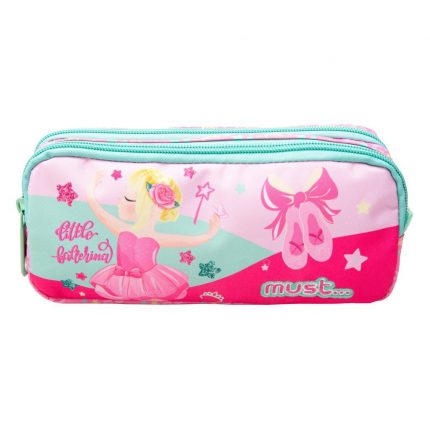 Σχολική Κασετίνα Βαρελάκι Little Ballerina 2 Θήκες Must (21x6x9εκ) 5205698604621