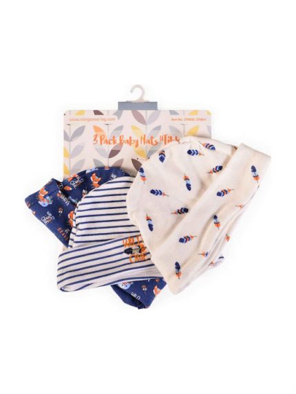 Βρεφικά Σκουφάκια 3τμχ Tibby Blue 0m+ 3800146264239 - Cangaroo