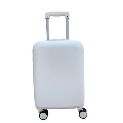 Βαλίτσα Trolley 18'' Off White Ματ Σαγρέ (52x32x20cm) | ΒΑΛ38