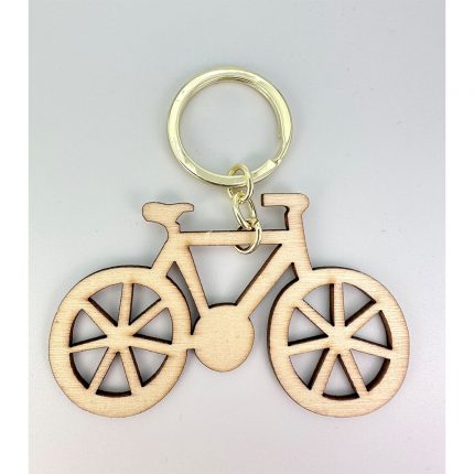 Ξύλινο Ποδήλατο σε Χρυσό Μπρελόκ (4τμχ) | ΤΡ64ΜΠ