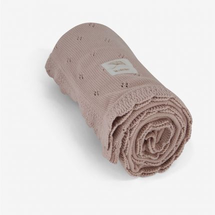 Πλεκτή Κουβέρτα Ροζ (85x100cm) - Minene