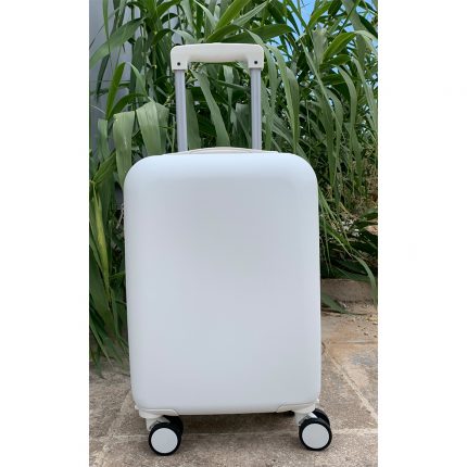 Βαλίτσα Trolley 18'' Off White Ματ Σαγρέ (52x32x20cm) | ΒΑΛ38