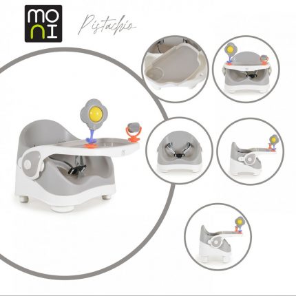Καθισματάκι Φαγητού Booster Seat Pistachio Grey 6m+ 3801005151103 - Moni