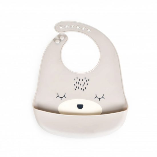 Σαλιάρα Baby Bib Oscar Grey 3800146269593 4m+ - Cangaroo