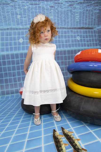 Βαπτιστικό Φορεματάκι για Κορίτσι Λευκό Xenia 9872, Bambolino