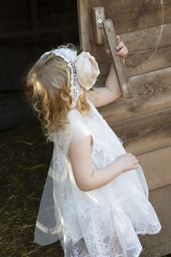Βαπτιστικό Φορεματάκι για Κορίτσι Λευκό Anthousa 9887, Bambolino