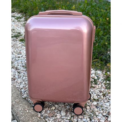 Βαλίτσα Trolley 18'' Old Pink Γυαλιστερή (52x32x20cm) | ΒΑΛ46