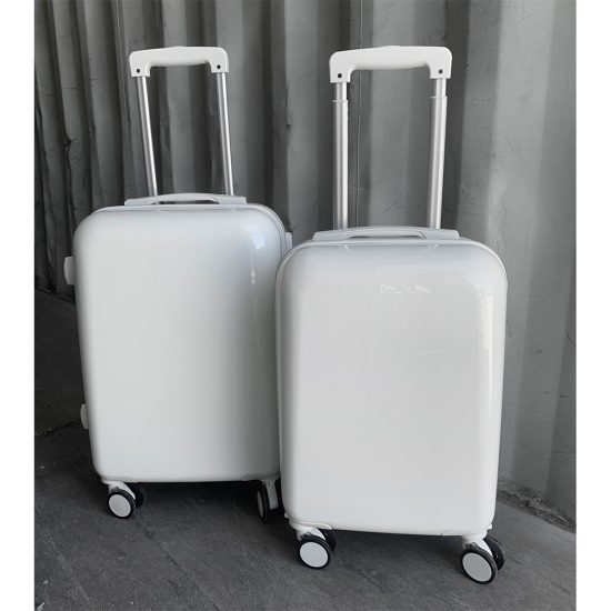 Βαλίτσα Trolley 18'' Off White Γυαλιστερή (52x32x20cm) | ΒΑΛ37