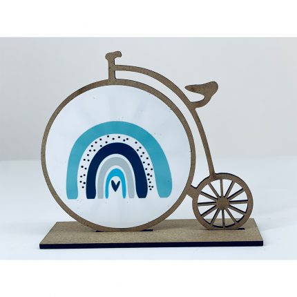 Ξύλινο Ποδήλατο με Ουράνιο Τόξο Σιέλ | ΤΡ29Α88