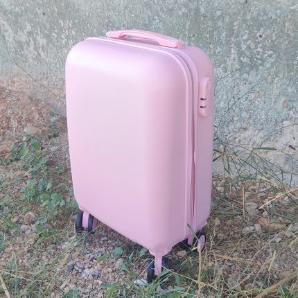 Βαλίτσα Trolley 18'' Ροζ Ματ Σαγρέ (52x32x20cm) | ΒΑΛ40