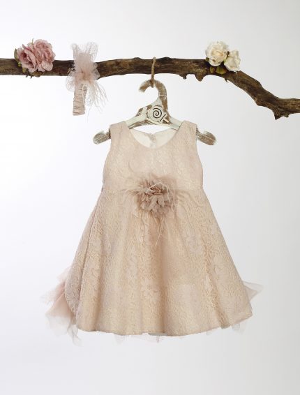 Βαπτιστικό Φορεματάκι για Κορίτσι Σομόν ΦΔ-1, Lollipop