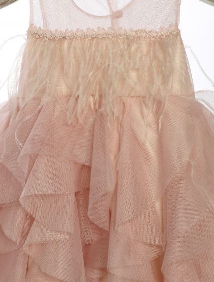 Βαπτιστικό Φορεματάκι για Κορίτσι Σομόν ΦΛ-605, Lollipop