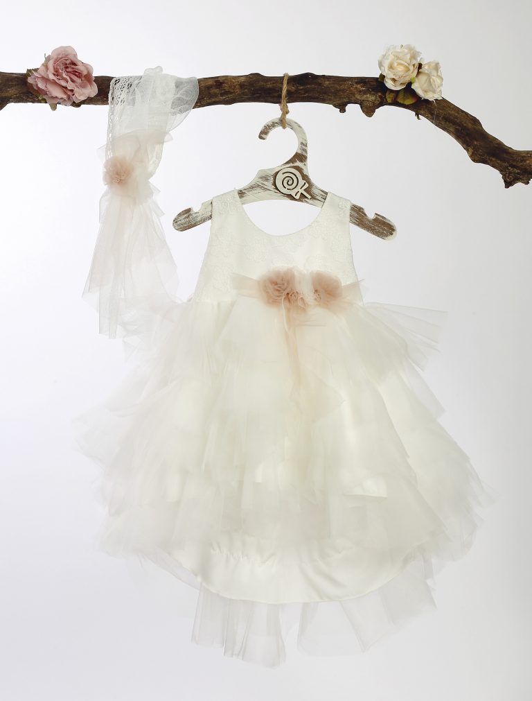 Βαπτιστικό Φορεματάκι για Κορίτσι Ιβουάρ ΦΛ-612, Lollipop