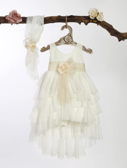 Βαπτιστικό Φορεματάκι για Κορίτσι Ιβουάρ ΦΛ-613, Lollipop