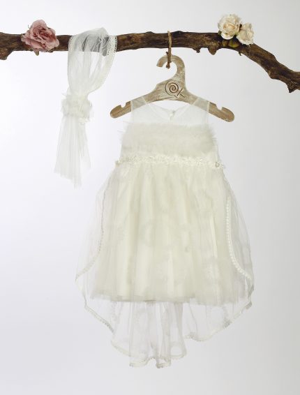 Βαπτιστικό Φορεματάκι για Κορίτσι Ιβουάρ ΦΛ-608, Lollipop
