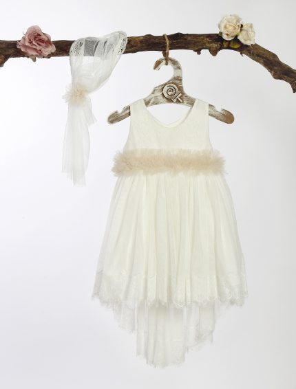 Βαπτιστικό Φορεματάκι για Κορίτσι Ιβουάρ ΦΛ-611, Lollipop