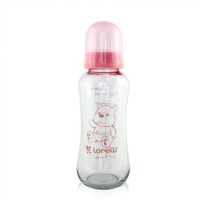 Lorelli Μπιμπερό Γυάλινο 240ml Blush Pink 10200620003
