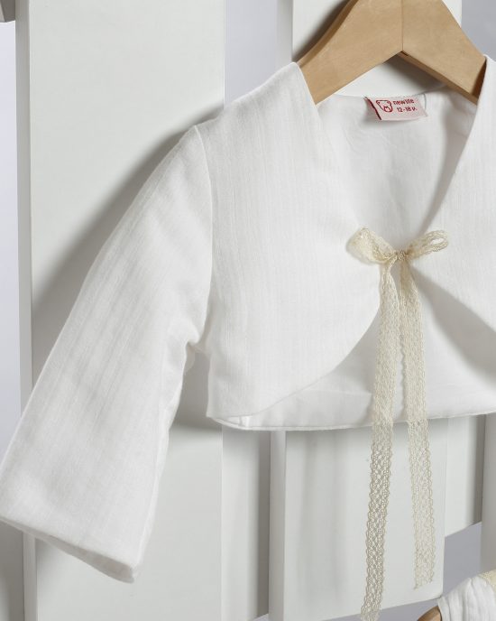 Βαπτιστικό Φορεματάκι για Κορίτσι Λευκό 2706-1, New Life