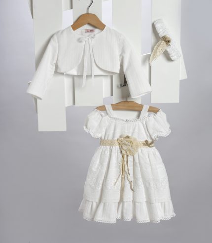 Βαπτιστικό Φορεματάκι για Κορίτσι Λευκό 2714-1, New Life