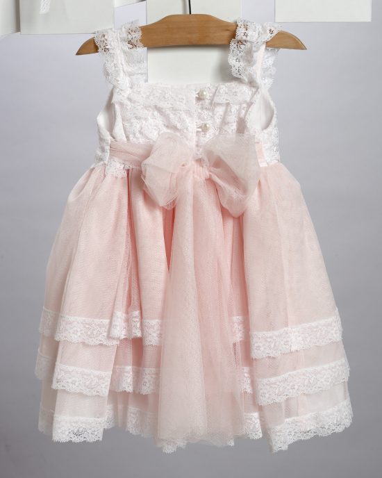 Βαπτιστικό Φορεματάκι για Κορίτσι Ροζ 2718-4, New Life