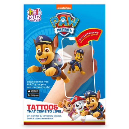 HoloToyz – Paw Patrol Augmented Reality Τατουάζ Επαυξημένης Πραγματικότητας που Ζωντανεύουν σε Κινούμενα Σχέδια