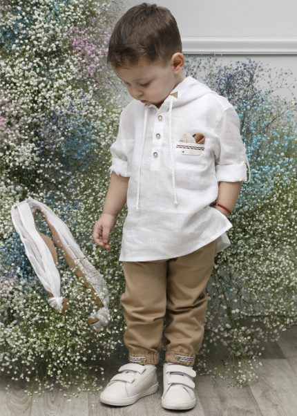 Βαπτιστικό Κοστουμάκι για Αγόρι Άμμος-Ραφ Α4616-ΑΡ, Mi Chiamo