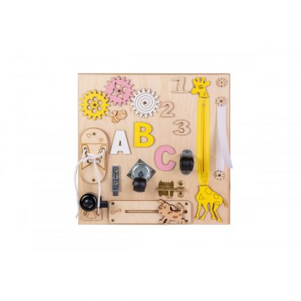 Ξύλινος Εκπαιδευτικός Πίνακας Wooden Manual Board Small MT03 3800146223267 - Moni Toys