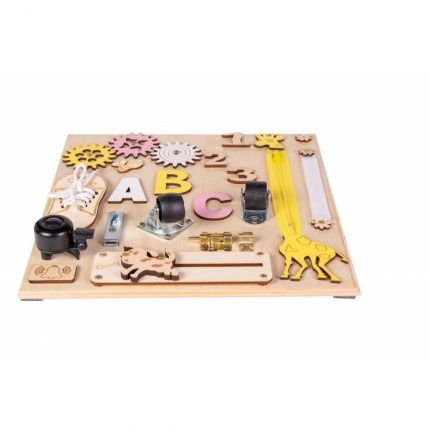Ξύλινος Εκπαιδευτικός Πίνακας Wooden Manual Board Small MT03 3800146223267 - Moni Toys