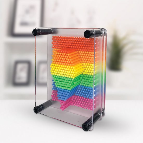 The Source - Rainbow Pin Art – Επιτραπέζιο διακοσμητικό 3D Pin Art – Πολύχρωμο