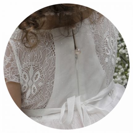 Βαπτιστικό Φορεματάκι για Κορίτσι Ιβουάρ-Ροζ Κ4562Φ-ΙΡ, Mi Chiamo