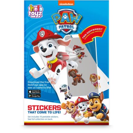 HoloToyz – Paw Patrol Augmented Reality Αυτοκόλλητα Επαυξημένης Πραγματικότητας που Ζωντανεύουν σε Κινούμενα Σχέδια