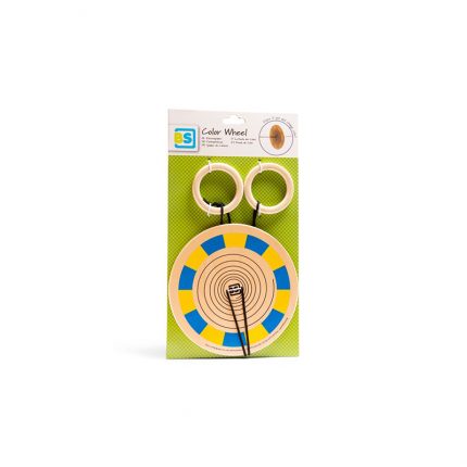 Ξύλινος Χρωματιστός Τροχός 6+ - BS Toys