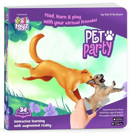 HoloToyz – Pet Party Interactive 4D AR Book Βιβλίο Επαυξημένης Πραγματικότητας με Εικόνες που Ζωντανεύουν σε Κινούμενα Σχέδια HoloToyz Books - PP