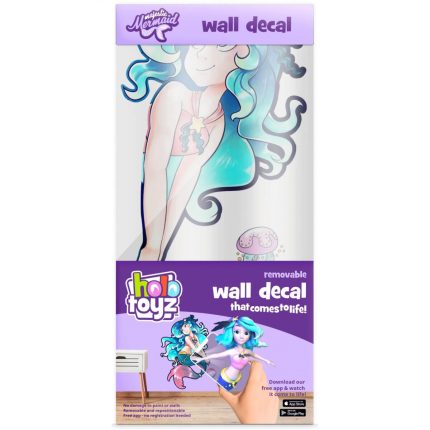 HoloToyz – Majestic Mermaid AR Wall Decals Τεράστιο Αυτοκόλλητο Τοίχου Επαυξημένης Πραγματικότητας με Εικόνες που Ζωντανεύουν σε Κινούμενα Σχέδια