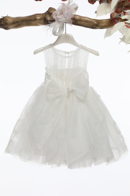 Βαπτιστικό Φορεματάκι για Κορίτσι Ιβουάρ Κ4552Φ-Ι, Mi Chiamo