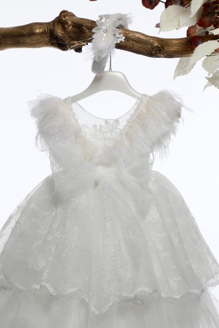 Βαπτιστικό Φορεματάκι για Κορίτσι Ιβουάρ Κ4567Φ-I, Mi Chiamo