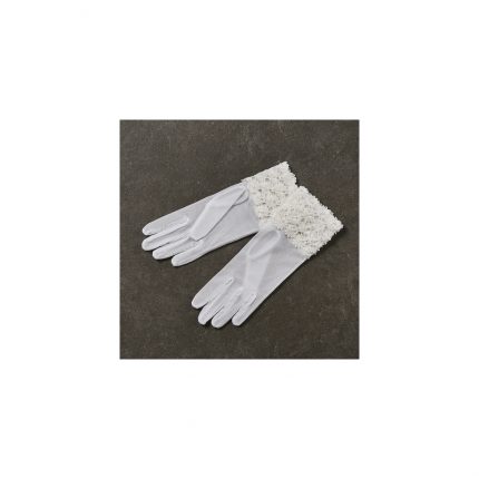 Νυφικά Γάντια με Δαντέλα στον Καρπό 1263-9″