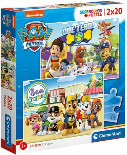 Clementoni Παιδικό Παζλ Super Color Paw Patrol 2x20 τμχ 3+ - As Company