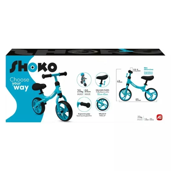 Shoko Παιδικό Ποδήλατο Ισορροπίας Μπλε 18-36m - As Company