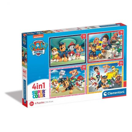 Clementoni Παιδικό Παζλ 4 in 1 Supercolor Nickelodeon Paw Patrol 12-16-20-24 τμχ 3+ - As Company