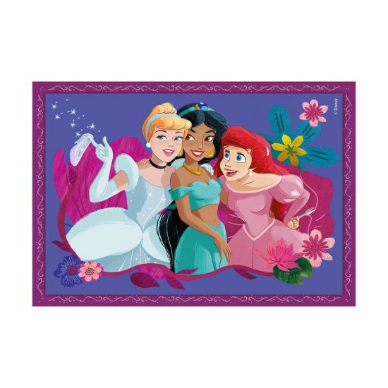 Clementoni Παιδικό Παζλ 4 in 1 Supercolor Disney Πριγκίπισσες 12-16-20-24 τμχ 3+ - As Company