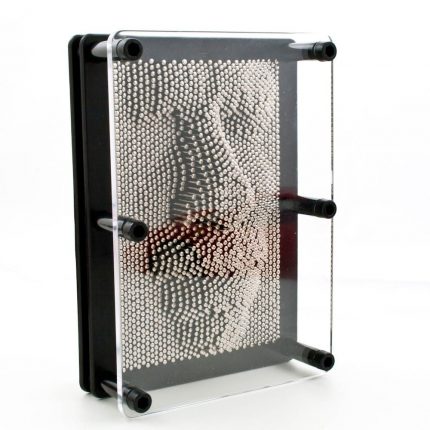 The Source Pin Art – Επιτραπέζιο διακοσμητικό 3D Pin Art – Μαύρο-Ασημί - The Source