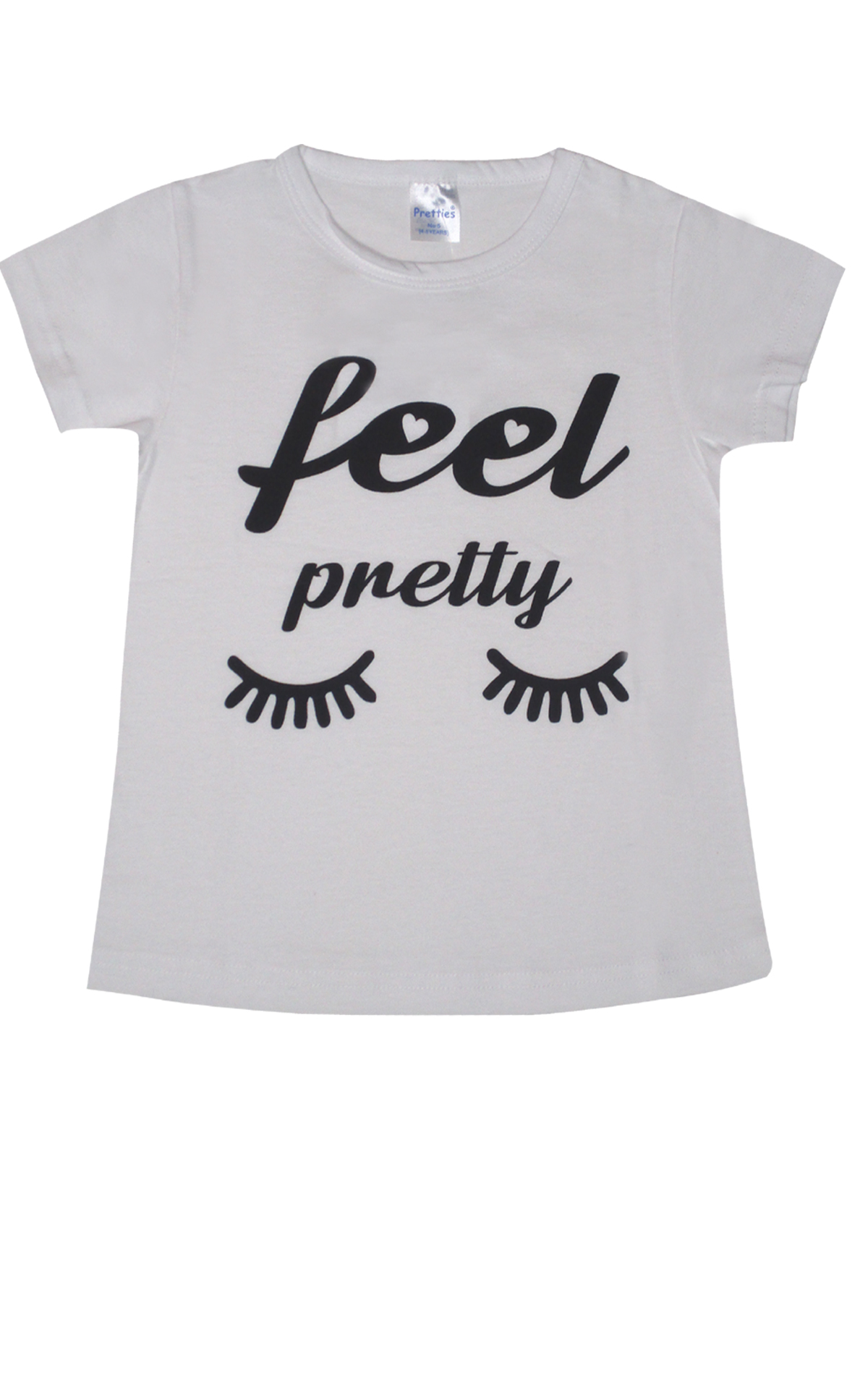 Παιδική Καλοκαιρινή Πιτζάμα για Κορίτσι Feel Pretty Λευκό-Κοραλί Ψιλή Πλέξη Υφάσματος, Βαμβακερή 100% - Pretty Baby Παιδική Καλοκαιρινή Πιτζάμα για Κορίτσι Feel Pretty Λευκό-Κοραλί Ψιλή Πλέξη Υφάσματος, Βαμβακερή 100% - Pretty Baby